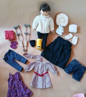 Pleasant Company American Girl Samantha Doll With Multiple Outfits & Accessories